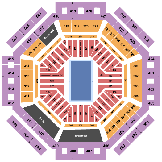Indian Wells Tennis Garden Indian Wells Masters Seating Chart